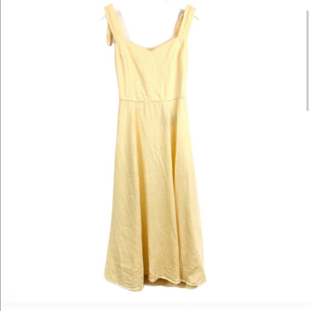 Reformation Montclair Dress Day Lilly Yellow Sz 0
